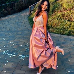 Pink/Bejeweled Ballroom Gown